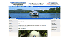 Desktop Screenshot of personenschifffahrt-hengsteysee.de