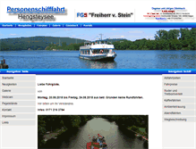 Tablet Screenshot of personenschifffahrt-hengsteysee.de